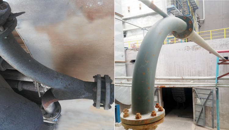 人生就是博官网牌耐磨陶瓷输灰管路的成功案例