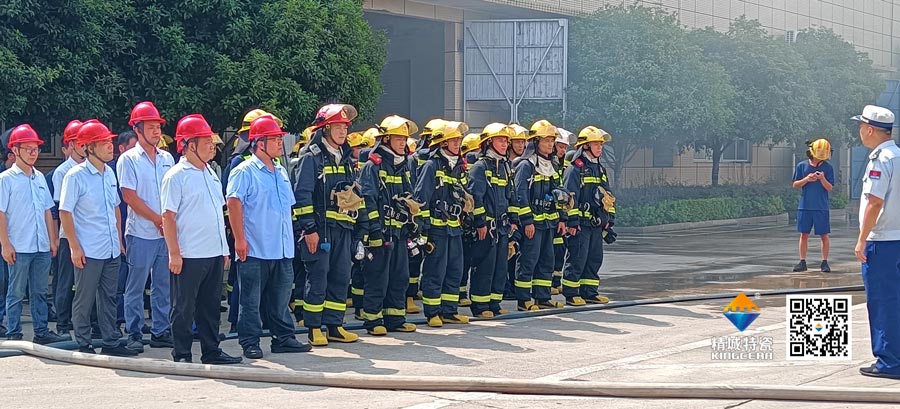 人生就是博官网积极共同消防结合演练，共筑安全出产防线